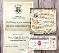 tema Harry Potter con biglietto Hogwarts Express