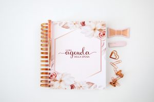 agenda della sposa deluxe cartonata 200 pagine spirale oro